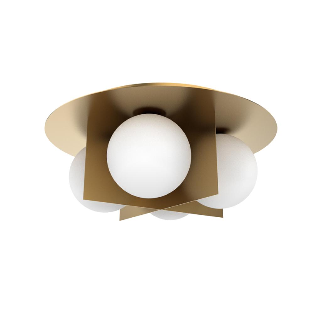Sahara Flush Mount Aged Brass