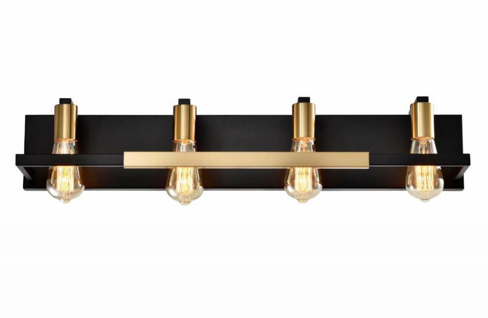 Ambert Vanity Wall Aged Brass/Black