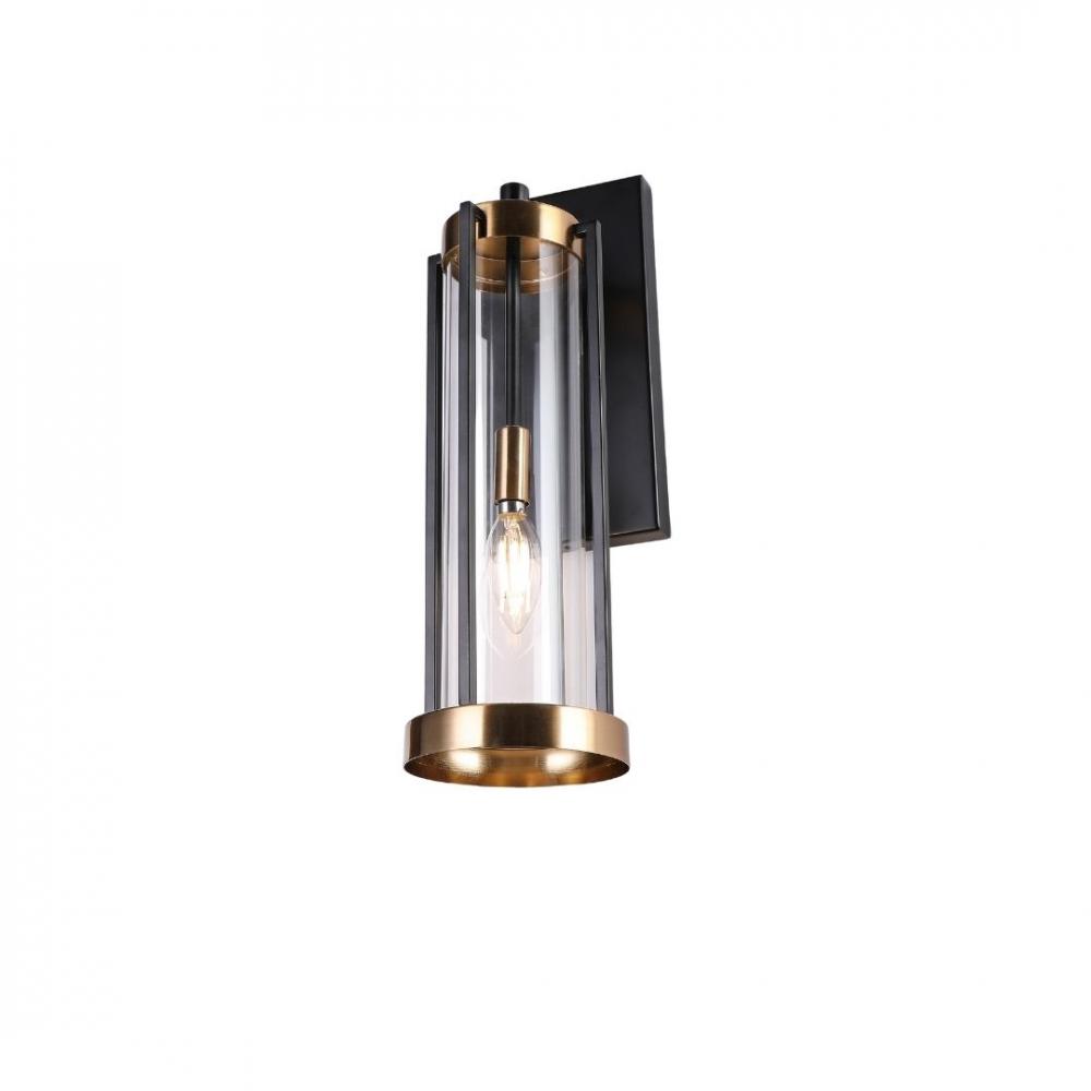 Wall Sconce Aged Brass/Black
