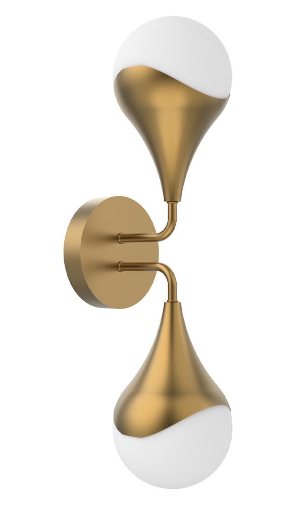 Drop Wall Sconce Aged Brass
