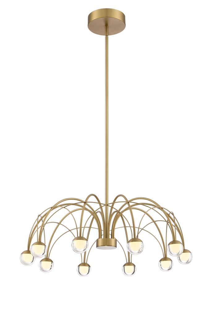 Chandelier Brushed Gold 2200 lm LED