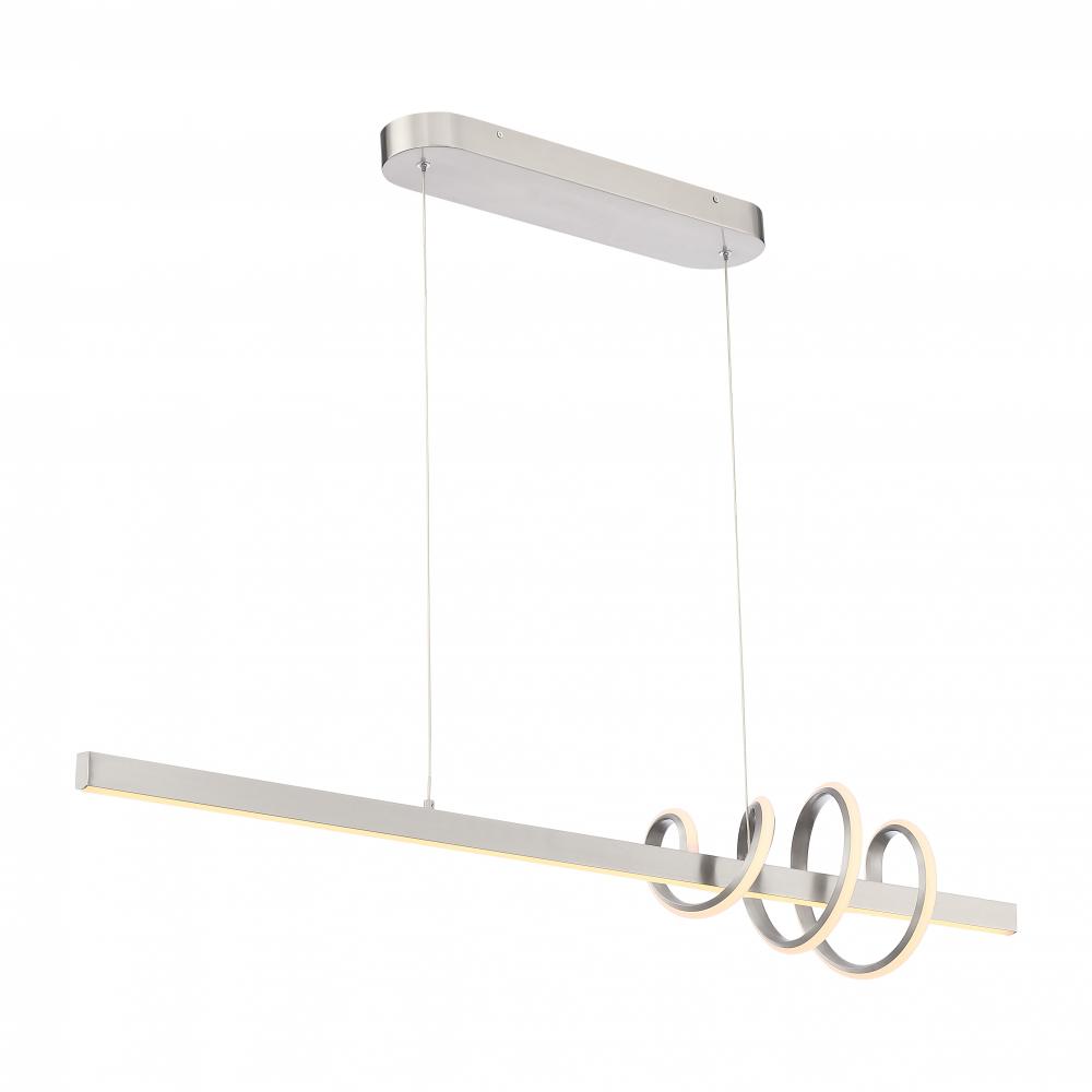 Chandelier Brushed Nickel 2700 lm LED