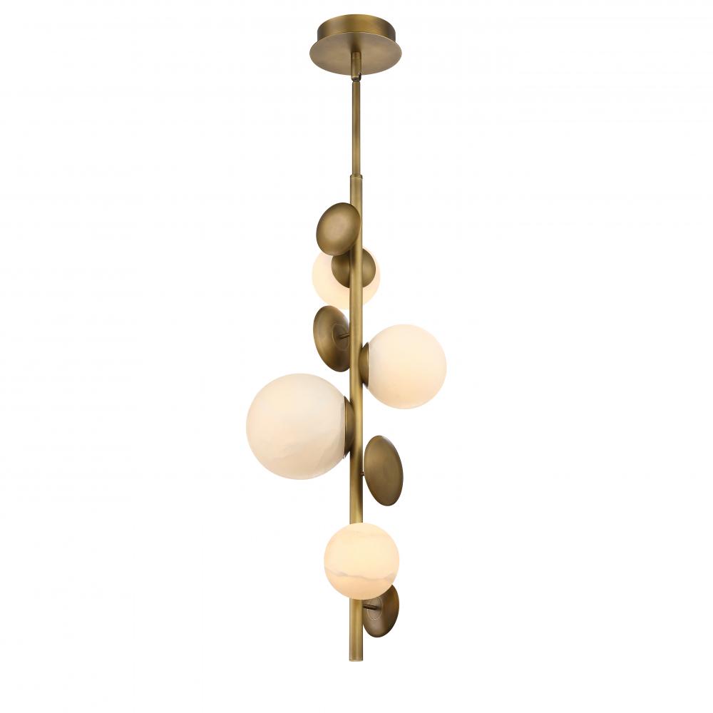 Chandelier Vintage Brass LED