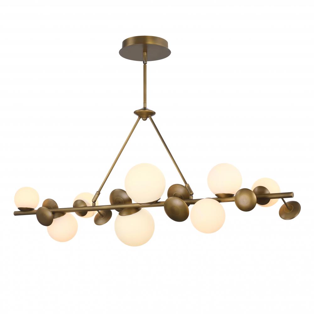 Chandelier Vintage Brass LED