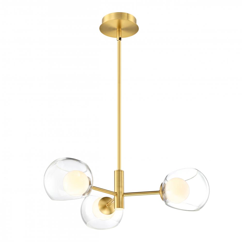 Chandelier Brushed Gold 750 lm LED