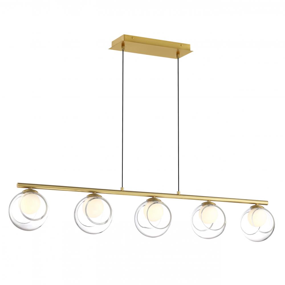 Chandelier Brushed Gold 1300 lm LED