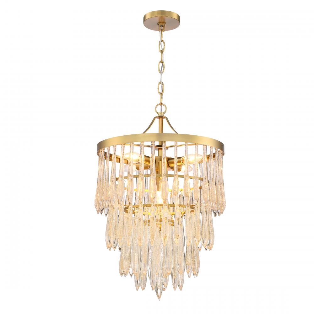 Chandelier Brushed Gold E12