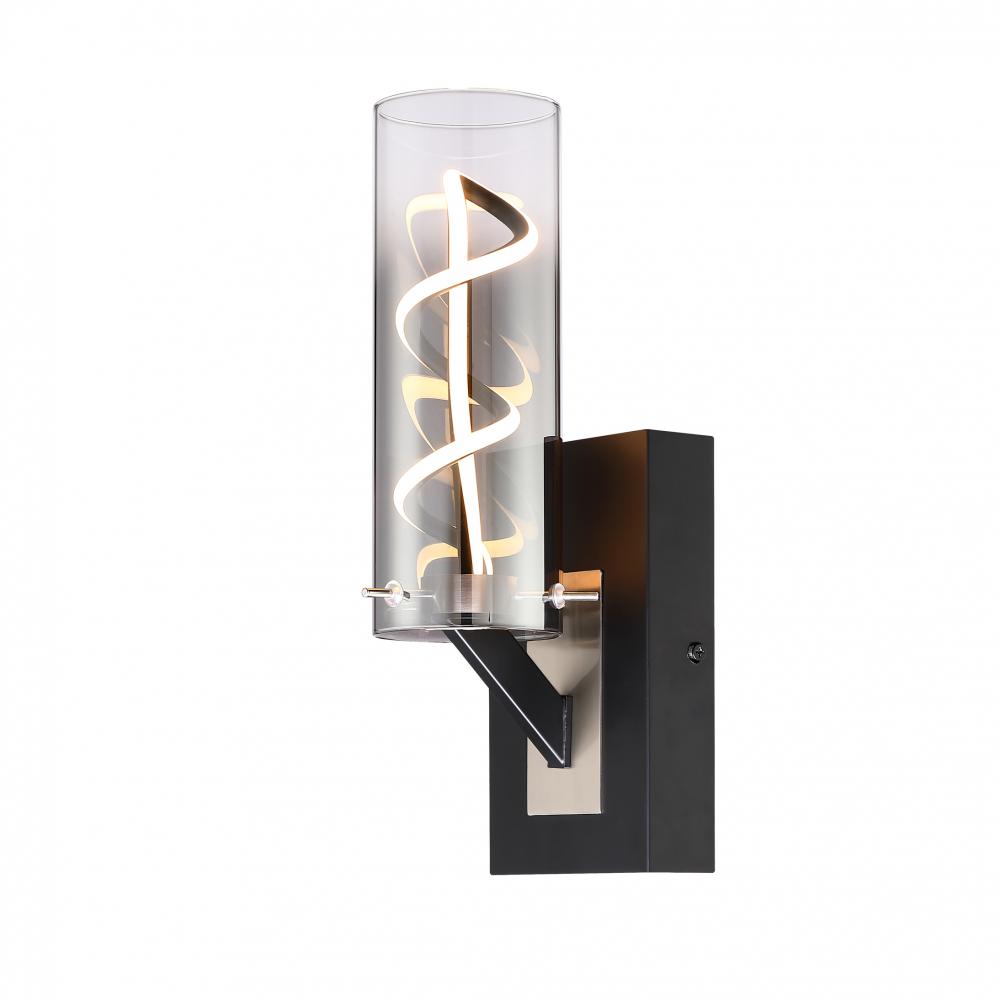 Vanities Satin Nickel + Matte Black 250 lm LED