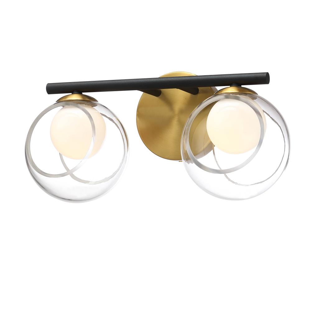 Vanities Sand Black + Brushed Gold 500 lm LED