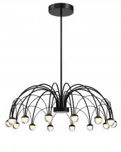 SDQ Lighting CH31314SB - Chandelier Sand Black 3000 lm LED