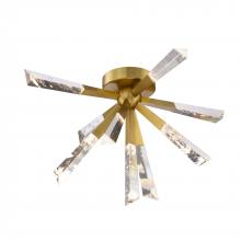 SDQ Lighting FM38509BG - Flush Mount Brushed Gold 3000 lm LED