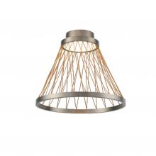 SDQ Lighting FM39016SG - Flush Mount Satin Gray 1200 lm LED
