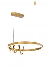 SDQ Lighting PD30728BG - Chandelier Brushed Gold 3100 lm LED