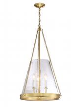 SDQ Lighting PD33003BG - Chandelier Brushed Gold E12