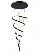 SDQ Lighting PD35001SB - Chandelier Sand Black 7000 lm LED