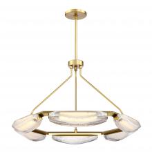SDQ Lighting PD36033BG - Chandelier Brushed Gold LED
