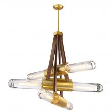 SDQ Lighting PD36106BG - Chandelier Brushed Gold E26