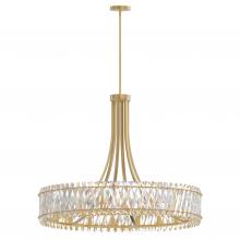 SDQ Lighting PD36418BG - Chandelier Brushed Gold E12