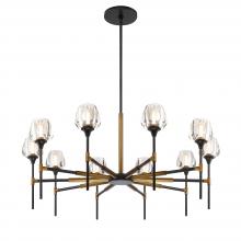 SDQ Lighting PD37310UBVB - Chandelier Urban Bronze + Aged Brass E12