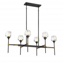 SDQ Lighting PD37342UBVB - Chandelier Urban Bronze + Aged Brass E12