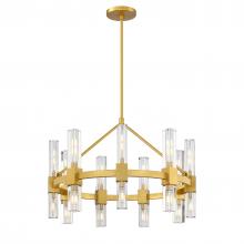 SDQ Lighting PD37618BG - Chandelier Brushed Gold E12