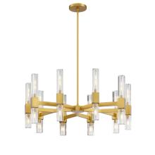 SDQ Lighting PD37620BG - Chandelier Brushed Gold E12