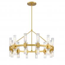 SDQ Lighting PD37624BG - Chandelier Brushed Gold E12