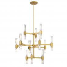 SDQ Lighting PD37638BG - Chandelier Brushed Gold E12