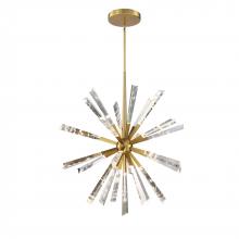SDQ Lighting PD38525BG - Chandelier Brushed Gold 3000 lm LED