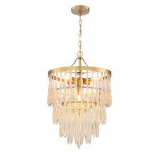 SDQ Lighting PD38707BG - Chandelier Brushed Gold E12