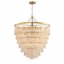 SDQ Lighting PD38719BG - Chandelier Brushed Gold E12