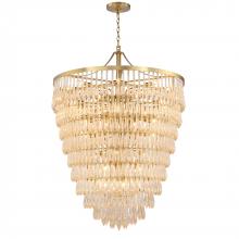 SDQ Lighting PD38743BG - Chandelier Brushed Gold E12