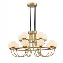 SDQ Lighting PD38815BG - Chandelier Brushed Gold G9