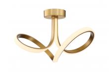 SDQ Lighting SF35003BG - Flush Mount Brushed Gold 2000 lm LED