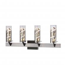 SDQ Lighting VL30231SNBK - Vanities Satin Nickel + Matte Black 1000 lm LED