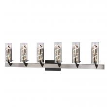 SDQ Lighting VL30248SNBK - Vanities Satin Nickel + Matte Black 1400 lm LED