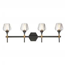 SDQ Lighting VL37304UBVB - Vanities Urban Bronze + Aged Brass E12