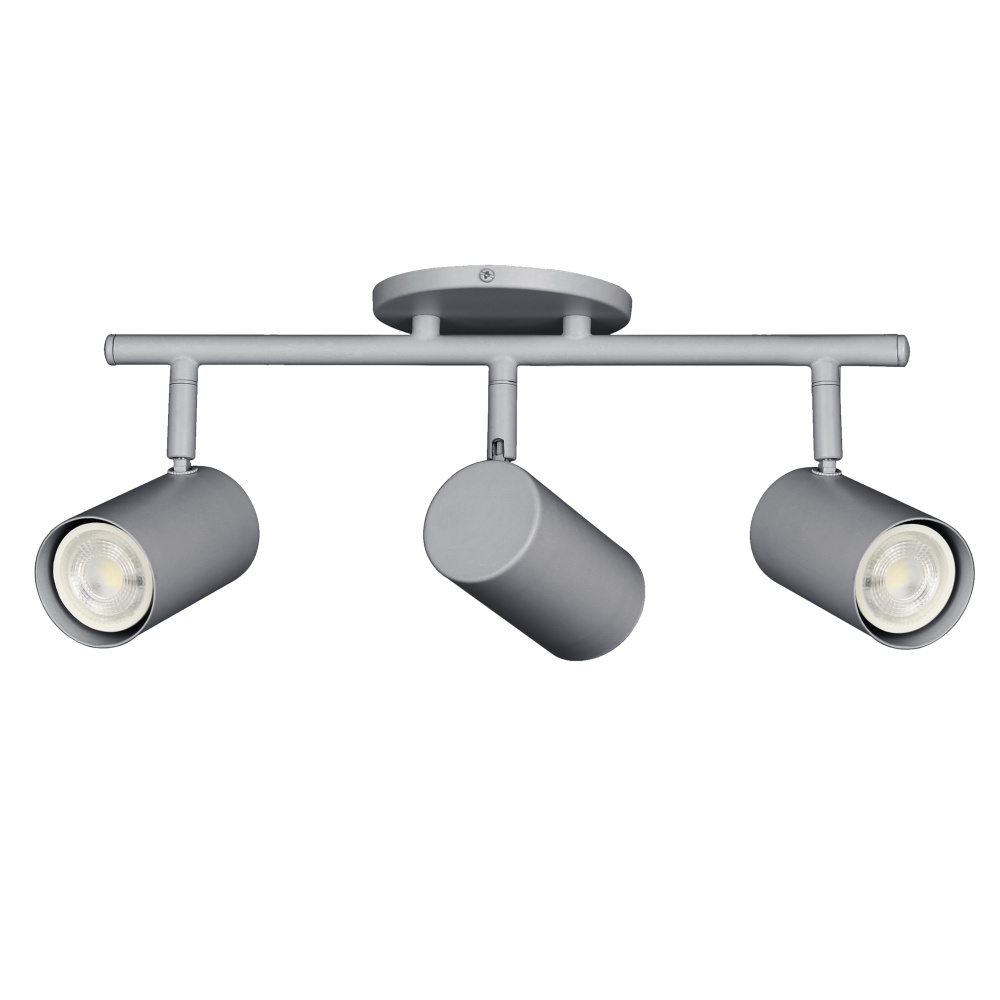 3 Light Track Light in Satin Chrome