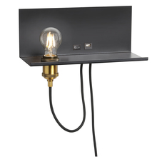 Dainolite 1100-1W-MB - 1LT Incandescent Wall Sconce Shelf MB Finish