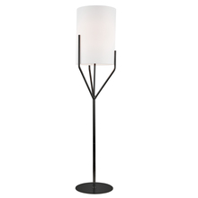 Dainolite KHL-651F-MB - 1LT Incandescent Floor Lamp, MB w/ WH Shade