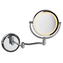 Dainolite LEDMIR-1W-PC - 5x Swing Arm Lighted Magnifier Mirror