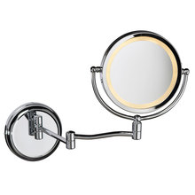Dainolite LEDMIR-1W-PC - 5x Swing Arm Lighted Magnifier Mirror