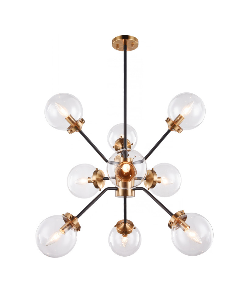 Maru Aged Gold Brass Chandelier