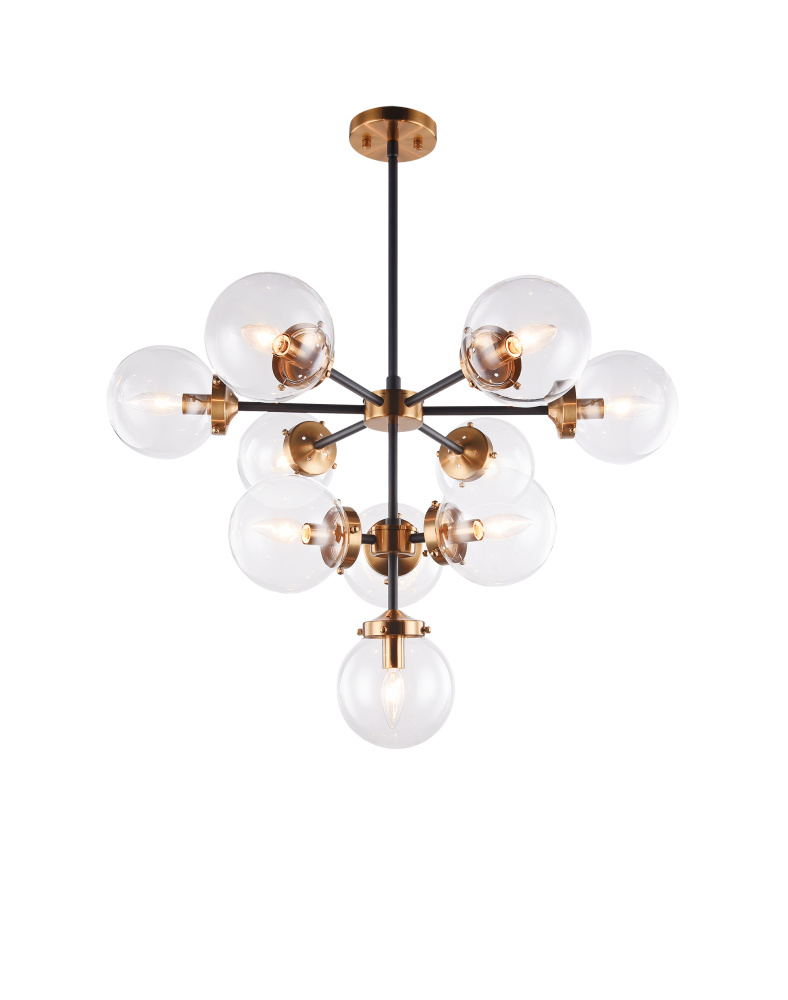 Maru Aged Gold Brass Chandelier