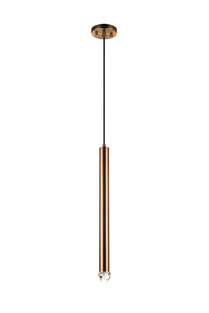 Reign Aged Gold Brass Pendant