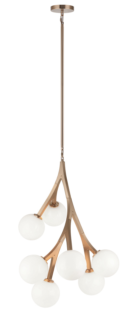 Rami Aged Gold Brass Chandelier