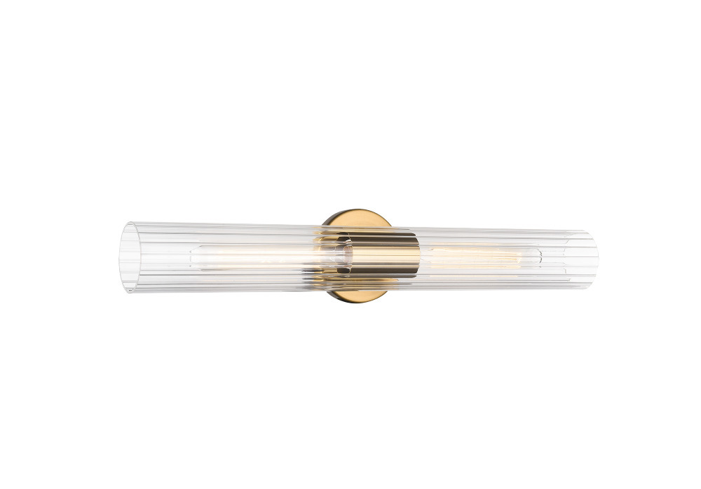 Odette Aged Gold Brass Wall Sconce