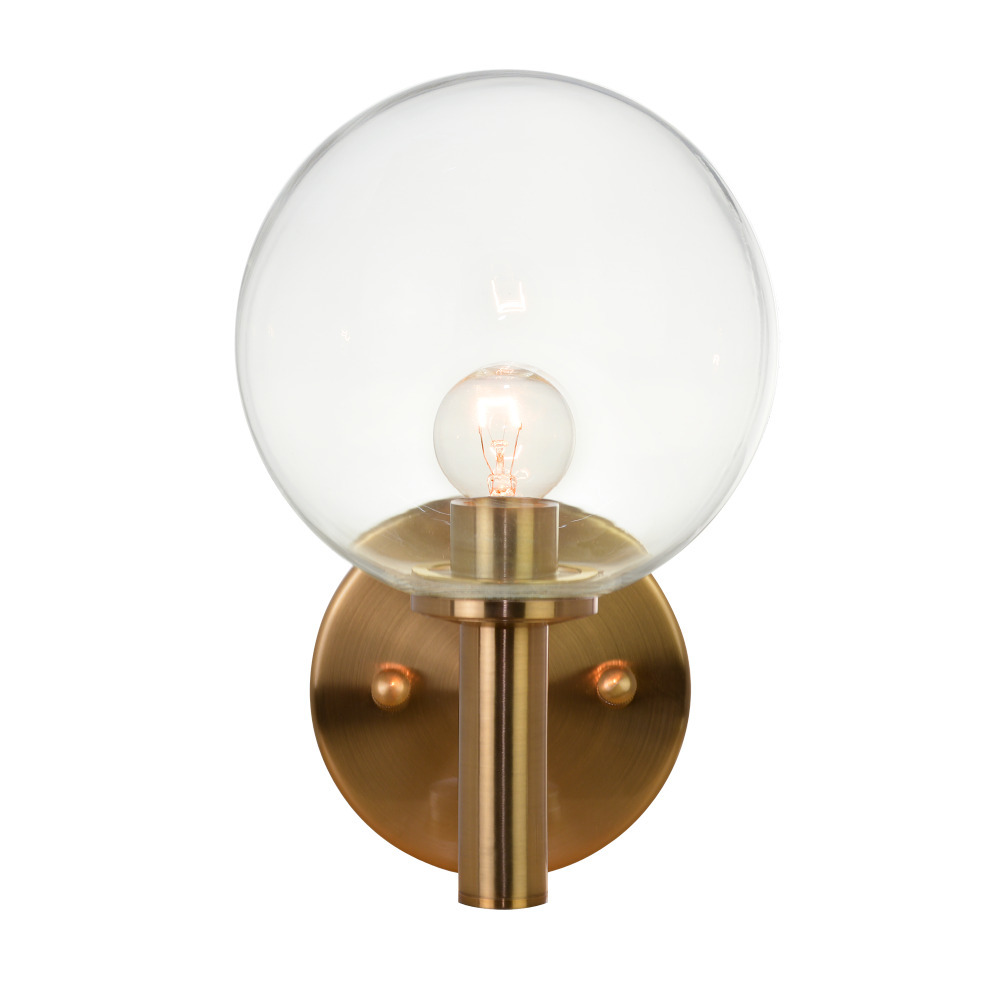 Cosmo Aged Gold Brass Wall Sconce