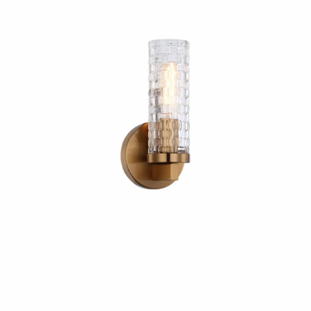 Weaver Aged Gold Brass Wall Sconce