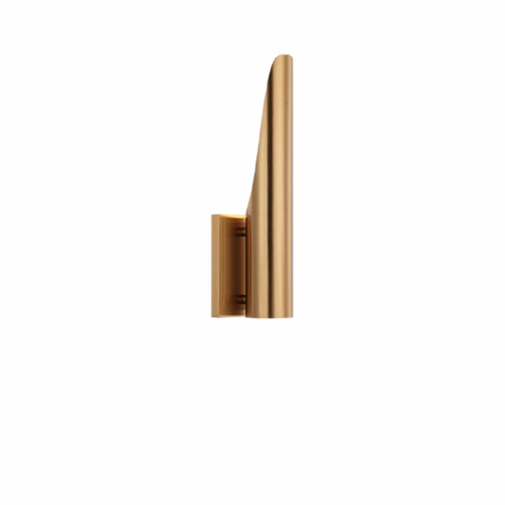 Stylus Aged Gold Brass Wall Sconce